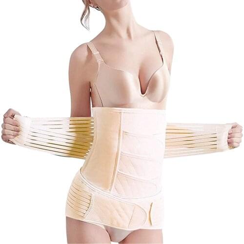 3 in 1 Belts care abdomen support belly clothes Women Recovery Belly/waist/pelvisMaternity Brace Shapewear Slimming