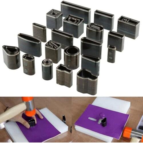 39pcs/set Leather Hole Hollow Cutter Punch Sets Metal Hole Cutter Punches Handmade Leather Craft DIY Tool for Phone Holster