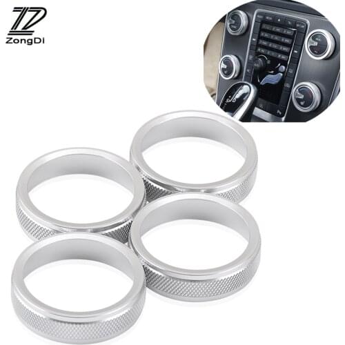 4pcs/lot Air Conditioning heat control Switch knob Car Sticker for VOLVO XC60 S60 V60 S60 S80 V40 Accessories