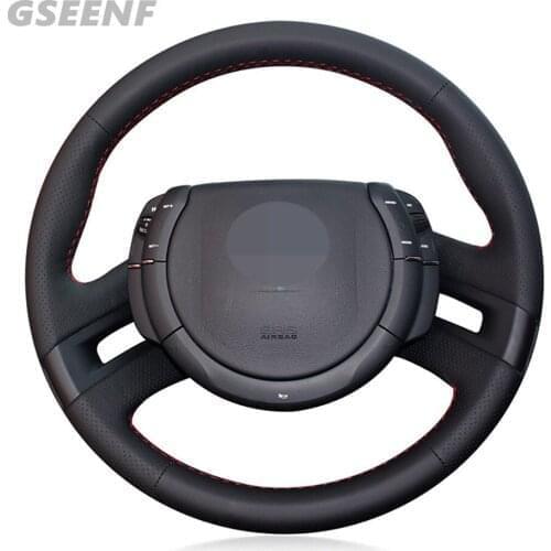 Car Accessories Steering Wheel Cover For Citroen C4 Picasso 2007-2013 Hand-stitched Soft and Comfortable Artificial Leather