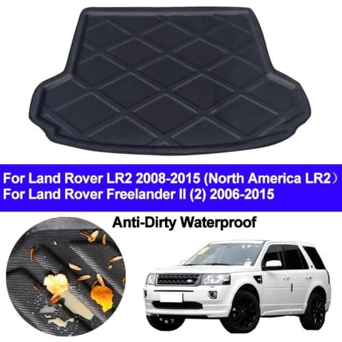 Car Rear Trunk Mat Cargo Tray Boot Liner Carpet Protector Floor Pad Mats For Land Rover Freelander 2 LR2 (US) 2008 - 2014 2015