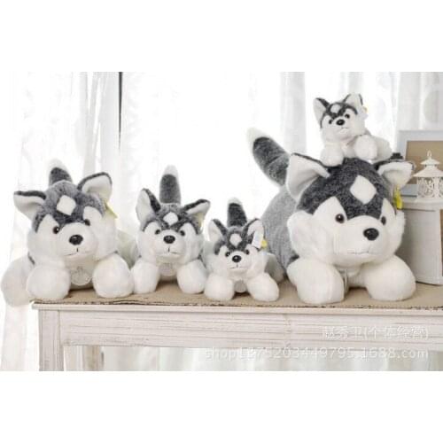 Free shipping , gray husky plush toy throw pillow ,Christmas gift h111