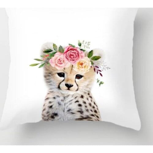 Baby Animals Throw Pillow Case Cushion Covers for Home Sofa Chair Decorative Pillowcases