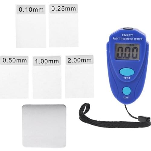 EM2271 Digital Mini Thickness Gauge Car Paint Tester Thickness Coating Meter H7ED