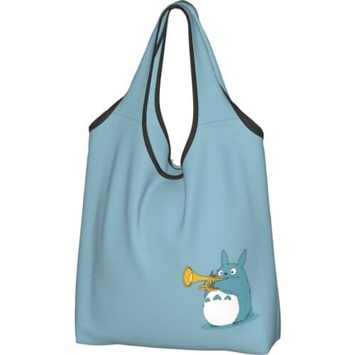 Totoros Lovely Cat Canvas Bag Woman Cheap Bag Japanese Anime Chibi Ins Storage Bag