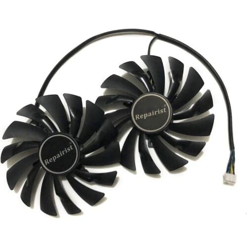 2pcs/lot computer radiator VGA cooler fan For MSI gtx 960 950 GTX950 GTX960 GAMING video Graphics Card GPU cooling