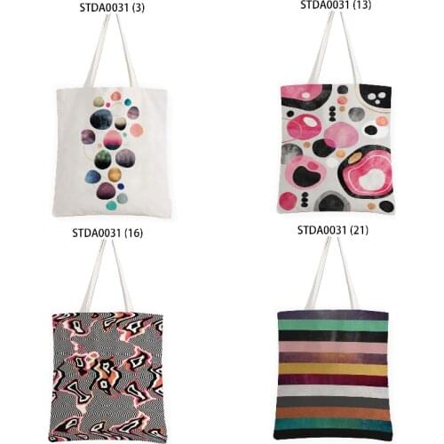 Creative colored stones geometric stripes Bag in the maternity hospital Handbag Female bag closet organizer Shopper bag Shopper