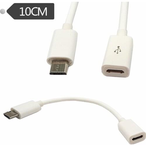 Micro USB 2.0 Type B Male To Female M/F Extension Extender Charging Cable