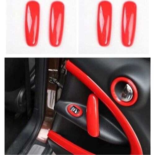 4Pcs ABS Car Inner Door Handle Bar Cover Sticker Trim For BMW MINI Countryman R60 2011