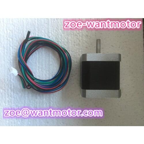 New small motor!1PC wantai motor 42BYGHW609P1-X18 4000g.cm,1.7A Single Flat D-Shaft 56oz-in Robot 3D I3 Makebot Reprap Printer