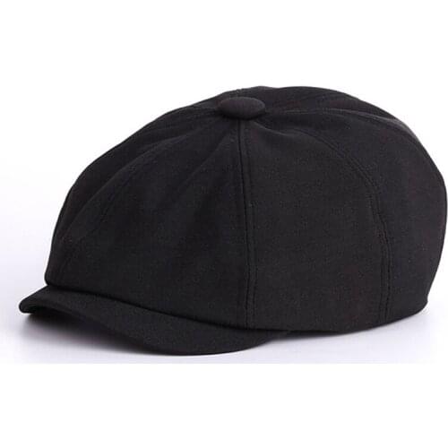 Solid Color Leisure Berets Cap Leisure Berets Cap Man And Womens Monochrome Outdoor Shade Painter Hat/Short Visor Peaked Cap