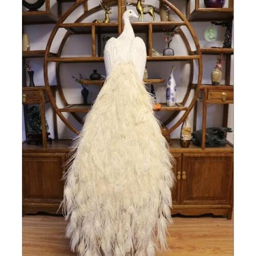 Huge real life beautiful peacock model long foam&feather simulation beautiful peacock bird gift about 150cm xf2938