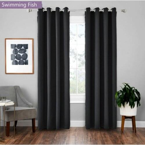90% Blackout Curtain Solid Curtain For Living Room Bedroom Door Window Treatment Curtain Custom Home Deco Balcony Drape