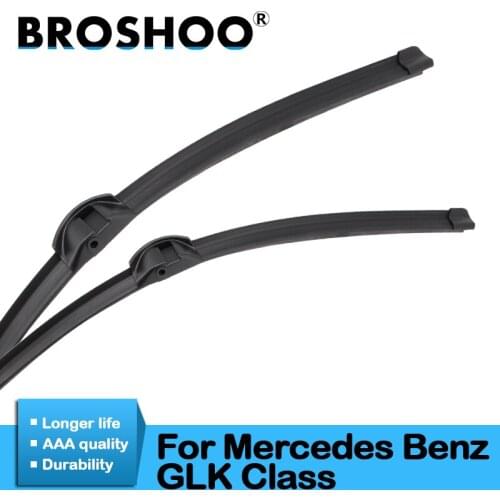 BROSHOO Car Windshield Wiper Blade Rubber For Mercedes Benz GLK Class X204 2007 2008 2010 2011 2012 2013 2014 2015 2016 2017