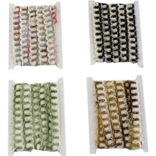 6 yards tweed webbing 15 mm wide Mixed Ribbon shinning accessory for bag garment free shipping