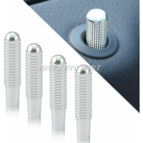 Stainless Steel Interior Modified Door Bolt Lock Pin Auto Door Bolt 9.5mm For Mercedes Benz C Class W205 2015-2019 4pcs