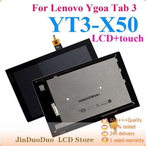 High Quality For Lenovo Yoga Tab 3 YT3-X50 YT3-X50F YT3-X50M LCD Display Touch Screen Assembly Replacement