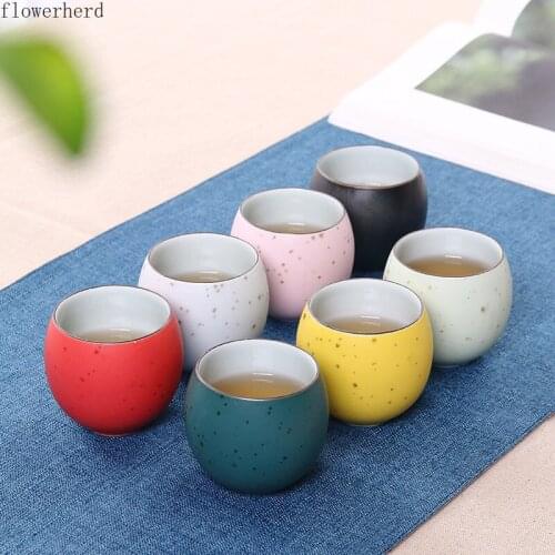 Egg-shaped Ceramics Tea Cups Colorful Coffee Travel Mug Eco-Friendly Liquor Glass Tableware Kitchen Accessories Home Decoration
