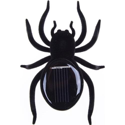 1PCS New Funny Solar Toy juegos solar Robot Toy Solar Spider Tarantula Educational Robot Scary Insect Gadget Trick Toy Kids Toy