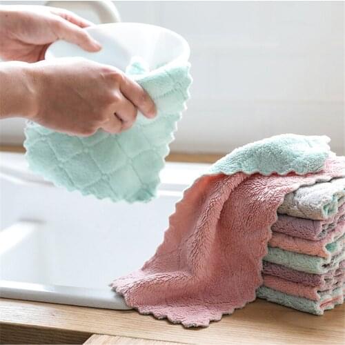 1pc Super Absorbent Towel Microfiber kitchen Dish Cloth High-efficiency tableware Household Cleaning Towel kichen Cloth tools