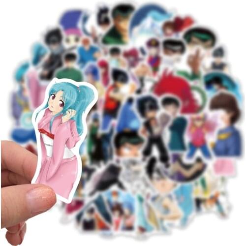 10/50PCS Anime yuyu hakusho Stickers Pack For DIY Laptop Phone Guitar Suitcase Skateboard Toy Volleyball Teenager Sticker manga