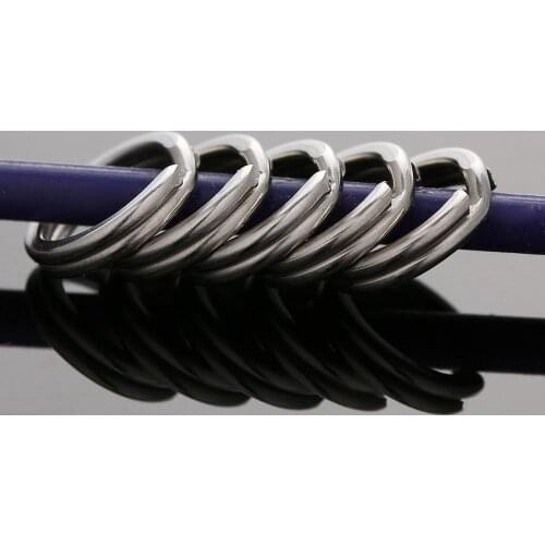 100Pcs 16 Size Durable Fishing Split Rings Stainless Steel Swivel Snap Line Tackle Hook Connector Carp Fishing Terminal Tackle