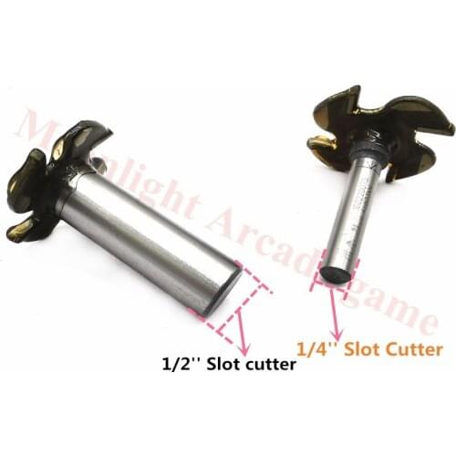 2.5mm "T" Type Biscuit Joint Slot Cutter Jointing/Slotting Router Bit Cutter for Arcade Game Wooden cabinet machine T-molding