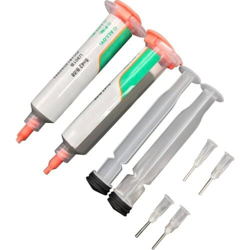 2pcs/lot 100g Lead-free Low Temperature SMT Hot Melt Melting Point Welding Fluxes Solder Paste Flux MG 100g For Welding Tools