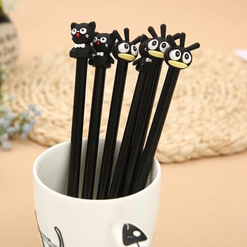 50PCS Korea New Korean Students Stationery Wholesale Cute Personality Sanmao Chicken Creative Cartoon Gel Pen