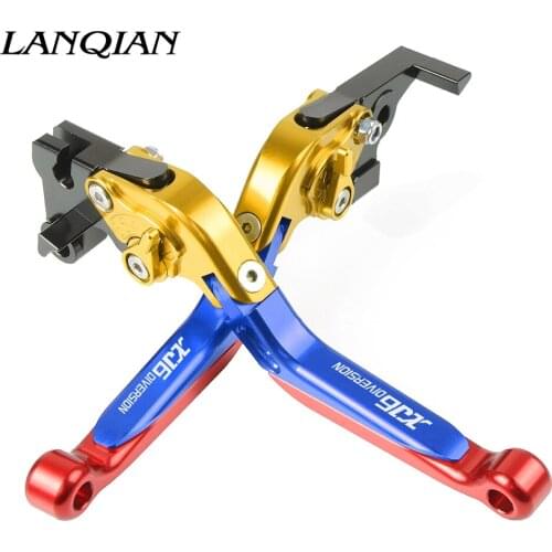 Motorcycle Accessories CNC Adjustable Brake Clutch Levers With LOGO For YAMAHA XJ6 DIVERSION 2009 2010 2011 2012 2013 2014 2015