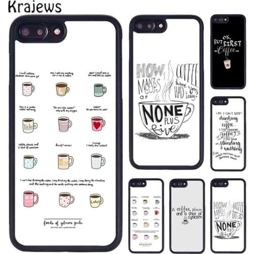 Krajews Gilmore Girls Coffee Quote Phone Case For iPhone 5 6S 7 8 plus 11 12 Pro X XR XS Max Samsung Galaxy S6 S7 S8 S9 S10