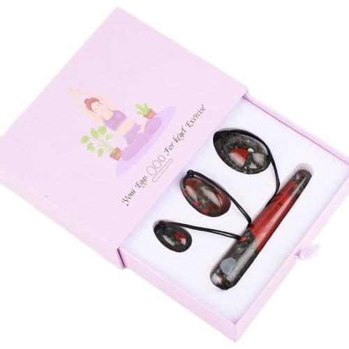 Jasper Yoni Eggs Massage Wand Gift Box Set Natural Stone Egg Crystal Ball Kegel Exercise Pelvic Floor Muscle Vaginal Care Tool