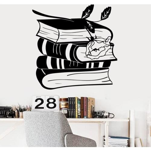 Hot book flower Cartoon Wall Decals Pvc Mural Art Diy Poster For Kids Rooms Art Decals Decorative Vinyl Wall Stickers