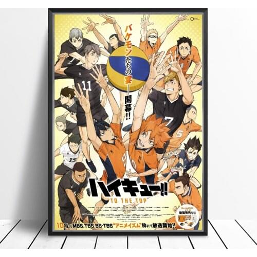 Haikyuu to the top part 2 Anime Poster Canvas Print Custom Movie Poster, Hot New Drama In Japan