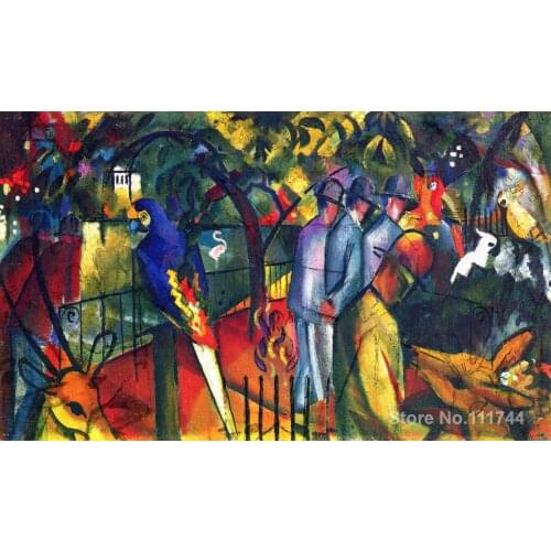 Zoological Garden I August Macke art home decor quality paintings hand painted
