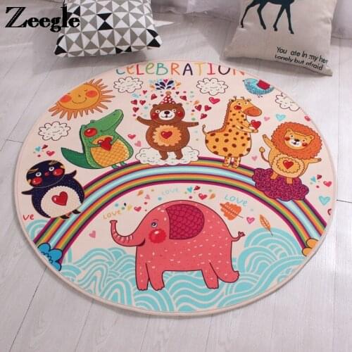 Cartoon Style Bedroom Carpet Dustproof Childrens Room Carpet Home Decortain Outdoor Carpets for Living Room Anti-slip Floor Mat