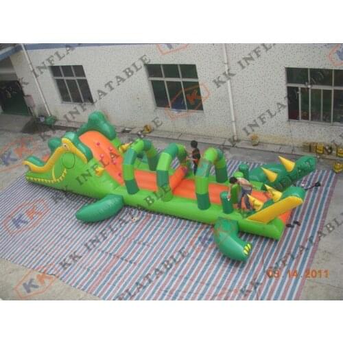 Crocodile Inflatable Water Game floating aqua water pool obstacle