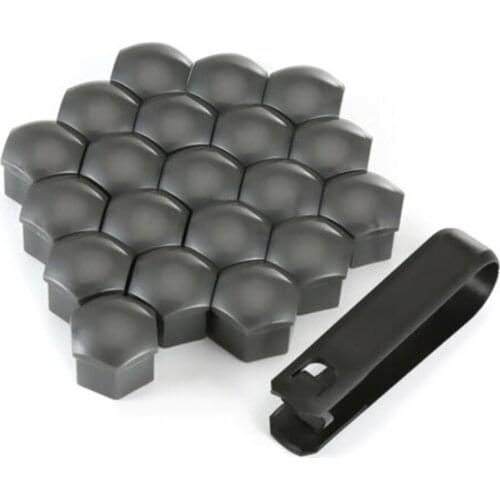 Tire Lug Nut Cover Wheel Bolt Cover 0.67in / 17mm 17mm Black High Quality