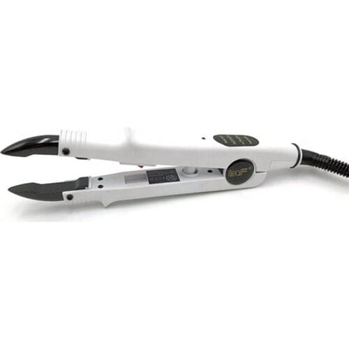 Loof Mini Hair Connector Adjustable Temperature Keratin Bonding Machine Electric Hair Extension Iron Heat Flat Plate Fusion Tool
