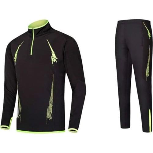 Men Autumn Winter Football Training Suit Adult/Child Long Sleeve Soccer Tracksuit Soccer Set Soccer Tracksuit Training Set M-4XL