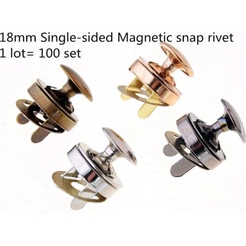 100set Strong Magnetic Fastener Snaps Clasps Rivet For Purse Bags Sewing Button