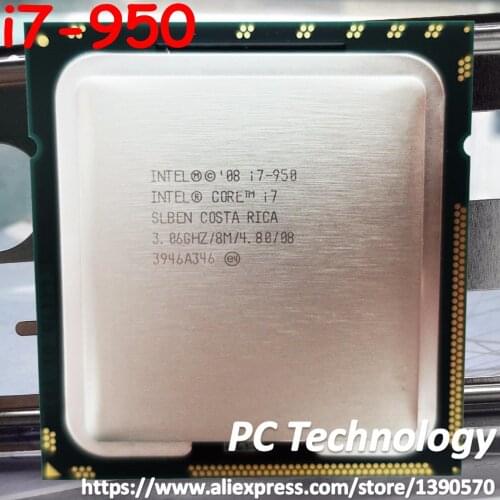 Original Intel Core i7 950 processor i7-950 CPU 8M Cache 3.06GHz 4-cores LGA1366 free shipping ship out within 1 day