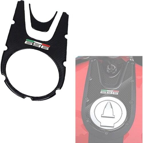 Suitable for Ducati Monster 696 2008-2015 motorcycle fuel tank gasket 3D carbon fiber pattern decorative stickers waterproof