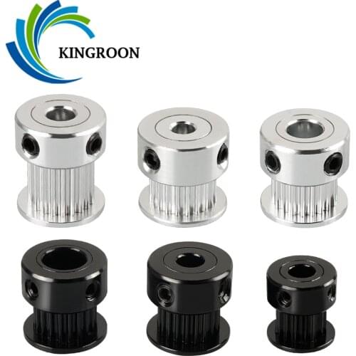 KINGROON 5pcs 2GT Timing Pulley 16 20 Tooth GT2 Pulley Bore 5 8mm Belt Width 6mm Synchronous Wheel Gear 3D Printer Parts