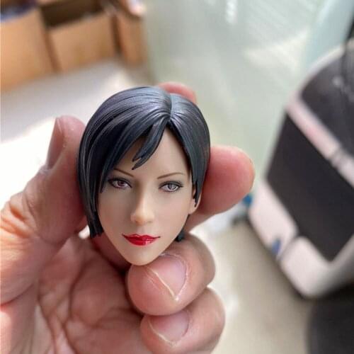 1/6 Soldier Head Sculpture Ada Kings Head Sculpture Suitable for female body Squint Version