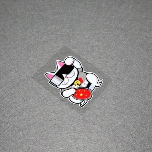 Car Styling and Decals Cute Lucky Cat with Sunglass Laptop Guitar Computer Stickers Applique