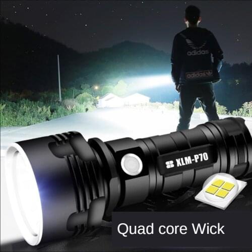 Super Bright LED Flashlight Portable L2 XHP50 Tactical Torch USB Rechargeable Waterproof Torch Ultra Bright Lantern Camping
