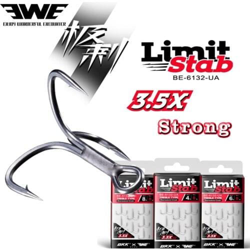 EWE JICI 3.5X Strong Triple Anchor Treble Hooks For Salt Water Big Game Mackerel Sea Peacock Bass Fishing Tackle Free Shipping