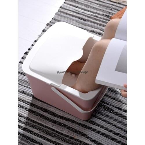 Foot Soaking Bucket Household Heat Preservation Heightening And Thickening Foot Soaking Basin With Cover Over Calf Deep Bucket F