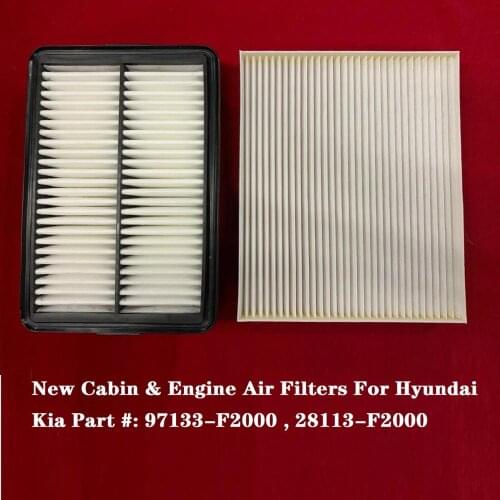 28113-F2000 New Engine Cabin Air Filter For Kia Soul Hyundai Elantra Veloster 19-20 OE# 97133-F2000 , 97133F2000 , 28113F2000